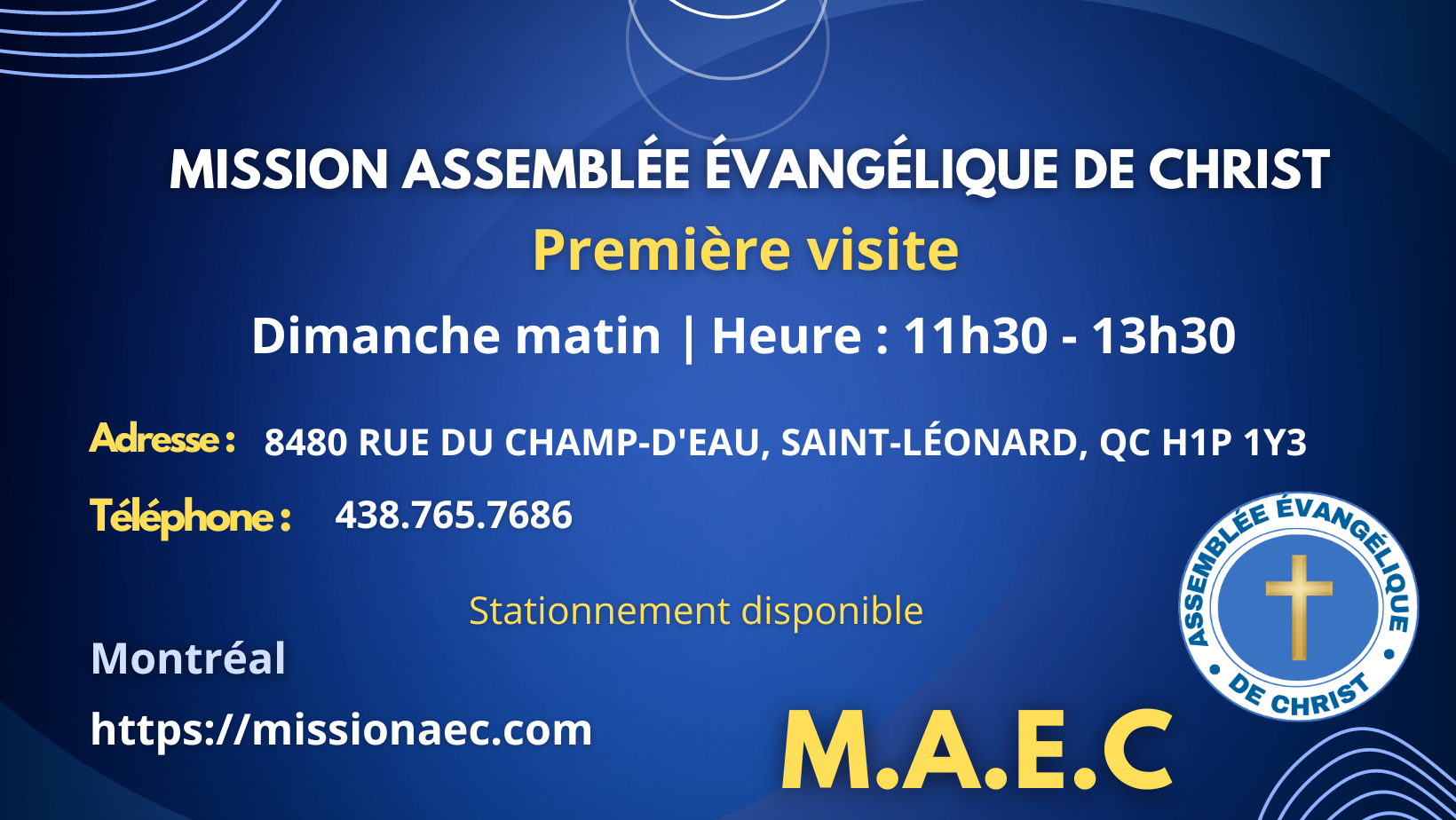 Service   Dominical :  11h30-13h45