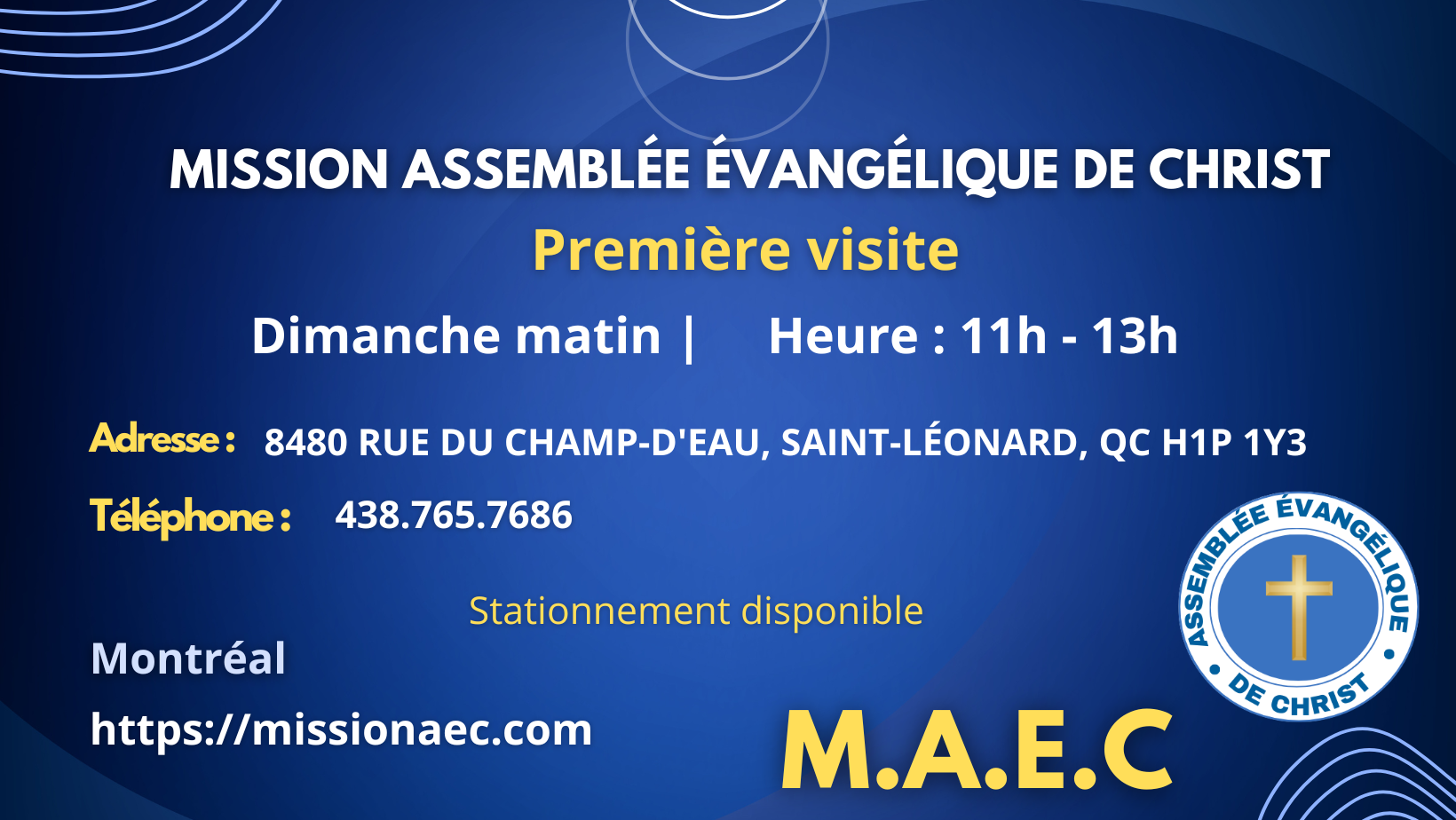 Service   Dominical :  11h00-13h00..